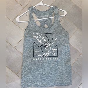 UNDER AMOUR LIGHT TEAL VELOCITY TANK